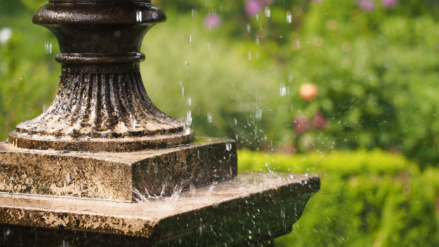 garden fountains in Orange County