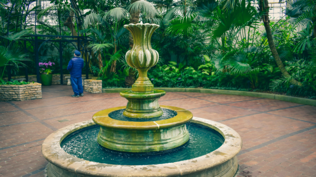 fountain enhances any garden