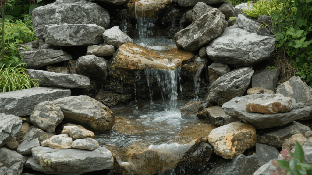 rock garden fountains ideal for garden water feature applications