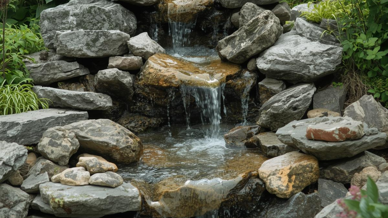 rock garden fountains ideal for garden water feature applications
